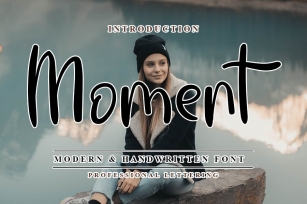 Moment - Modern Handwritten Font Font Download
