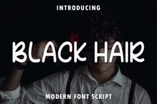 Black Hair Font Download