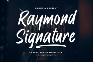 Raymond Signature Font Download