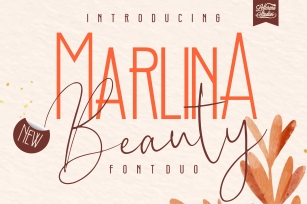 Marlina Beauty - Font Duo, Sans Serif and Signature Font Font Download