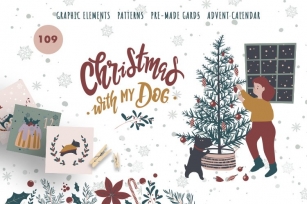 Christmas with my dog Font Download