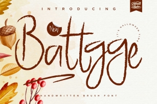 Battgge - Handwritten Minimalist Brush Font Font Download