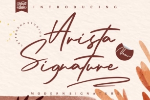 Arista Signature Font Download