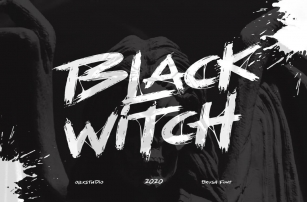 BLACK WITCH - Brush Font Font Download