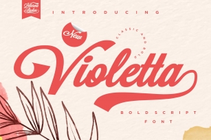 Violetta - Sexy Bold Script Font Font Download