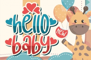 hello baby - Crafting Love Font Font Download