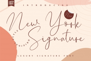 New York Signature - Luxury Signature Font Font Download