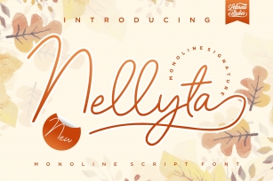 Nellyta - Minimalist and Monoline Font Font Download