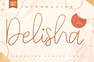 Delisha - Minimalistu00a0Monoline Script Font Font Download