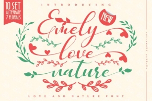 Emely Love Nature Font Download