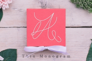 Thin Monogram Font Download