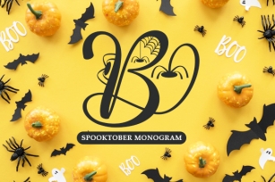Spooktober Monogram Font Download