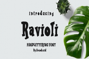 Ravioli Display Font 2 Style Font Download