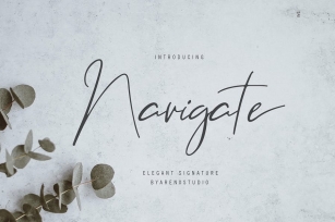 Navigate Elegant Signature Font Download