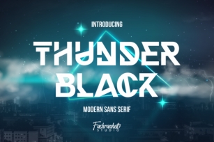 Thunder Black Font Download