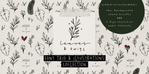 Leaves and Twigs Font Download