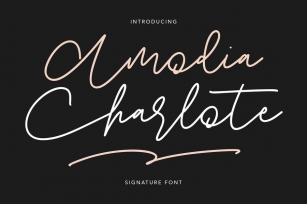 Amodia Charlote Signature Font Font Download