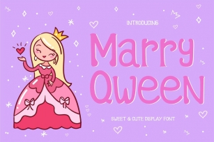 Marry Qween Display Font Font Download