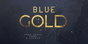 Blue Gold Font Download