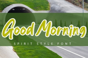 Good Morning - Beautiful Green Font Font Download