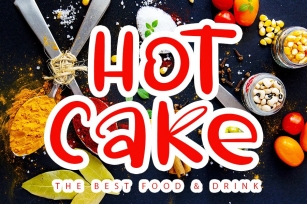 Hot Cake - Fresh Food Font Font Download