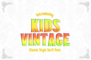 Kids Vintage Font Download