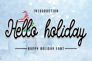 Hello Holiday - Special Christmas Font Font Download