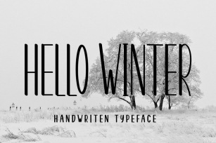 Hello Winter Modern Typeface Font Font Download