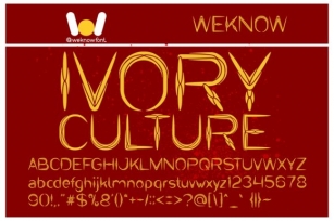 Ivory Culture Font Download