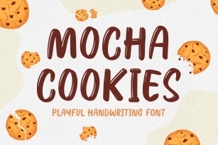 Fun Handwritten Font - Mocha Cookies Font Download