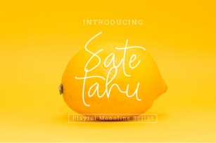 Sate Tahu Font Download