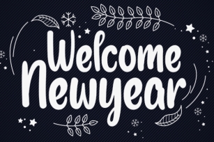 Welcome Newyear Font Download
