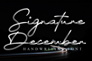 Signature December Font Download