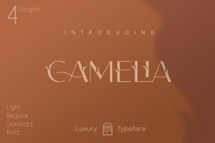 Camelia Sans - Unique Florist Typeface Font Download