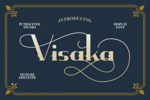 Visaka - Vintage Display Font Font Download