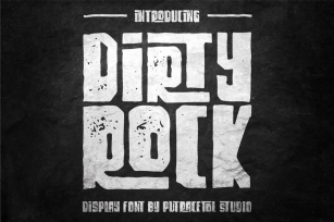 Dirty Rock - Unique Display Font Font Download