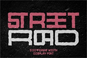 Street Road - Width Display Font Font Download