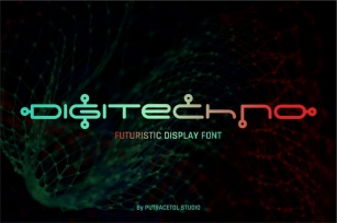 Digitechno - Futuristic Display Font Download