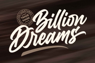 Billion Dreams Font Download