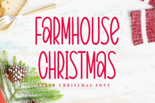Farmhouse Christmas - Style Christmas Font Font Download