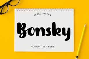 Bonsky Handwritten Font Font Download
