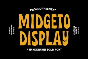 Midgeto Display - Handdrawn Font Font Download