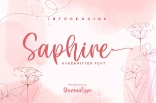 Saphire-Elegant Handwritten Font Font Download