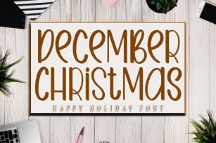 December Christmas - Happy Holiday Font Font Download