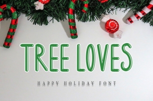 Tree Loves - Happy Holiday Font Font Download