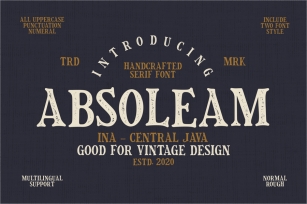 Absoleam Vintage Rough Font Font Download