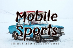 Mobile Sport - Elegant Sport Font Font Download