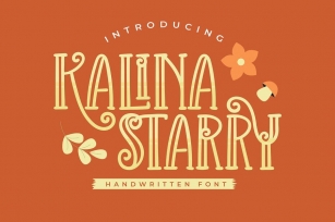 Kalina Starry | Handwritten Font Font Download