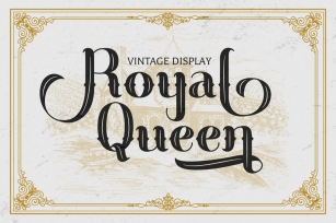 Royal Queen - Vintage Display Font Font Download