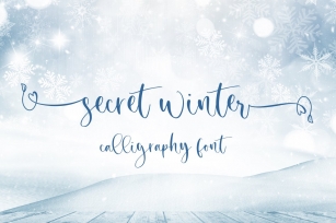 Secret Winter - Calligraphy Font Font Download